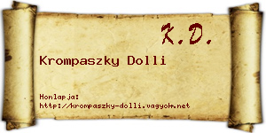 Krompaszky Dolli névjegykártya
